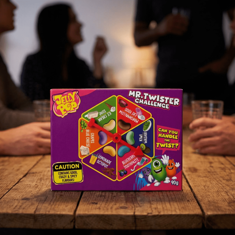 Caja del desafío Mr. Twister de Jelly Pop