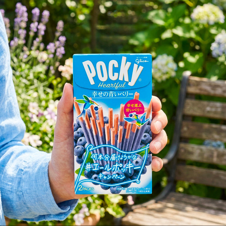 Glico Pocky Heartful Arándano