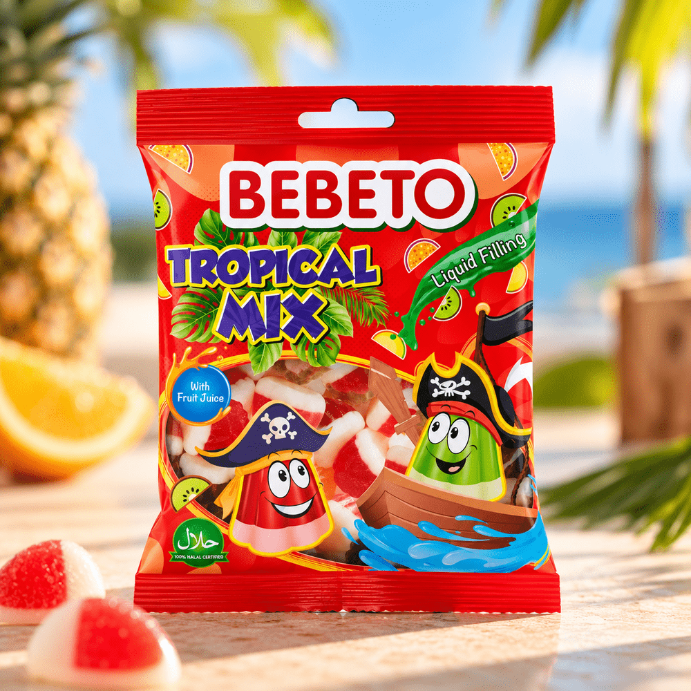 Mezcla Tropical de Gelatinas Bebeto