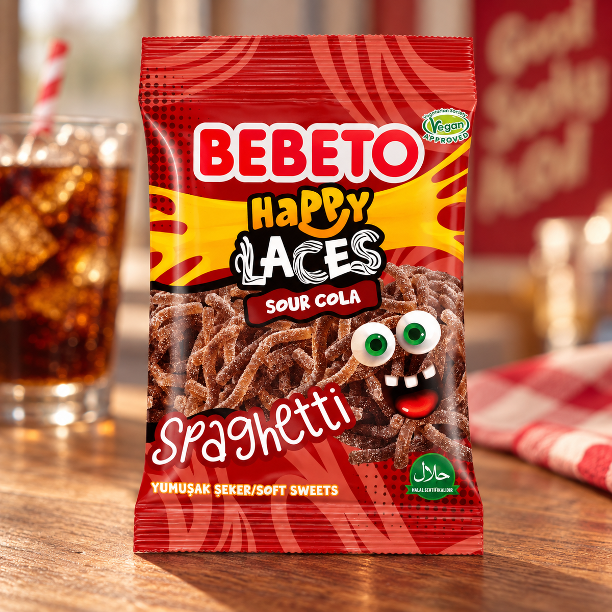 Bebeto Spaghetti Happy Laces Cola Ácida