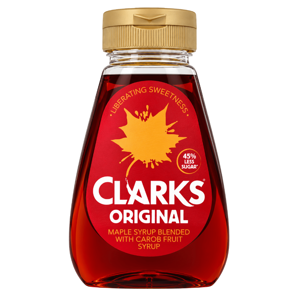 Jarabe de frutas de arce y algarroba original de Clarks