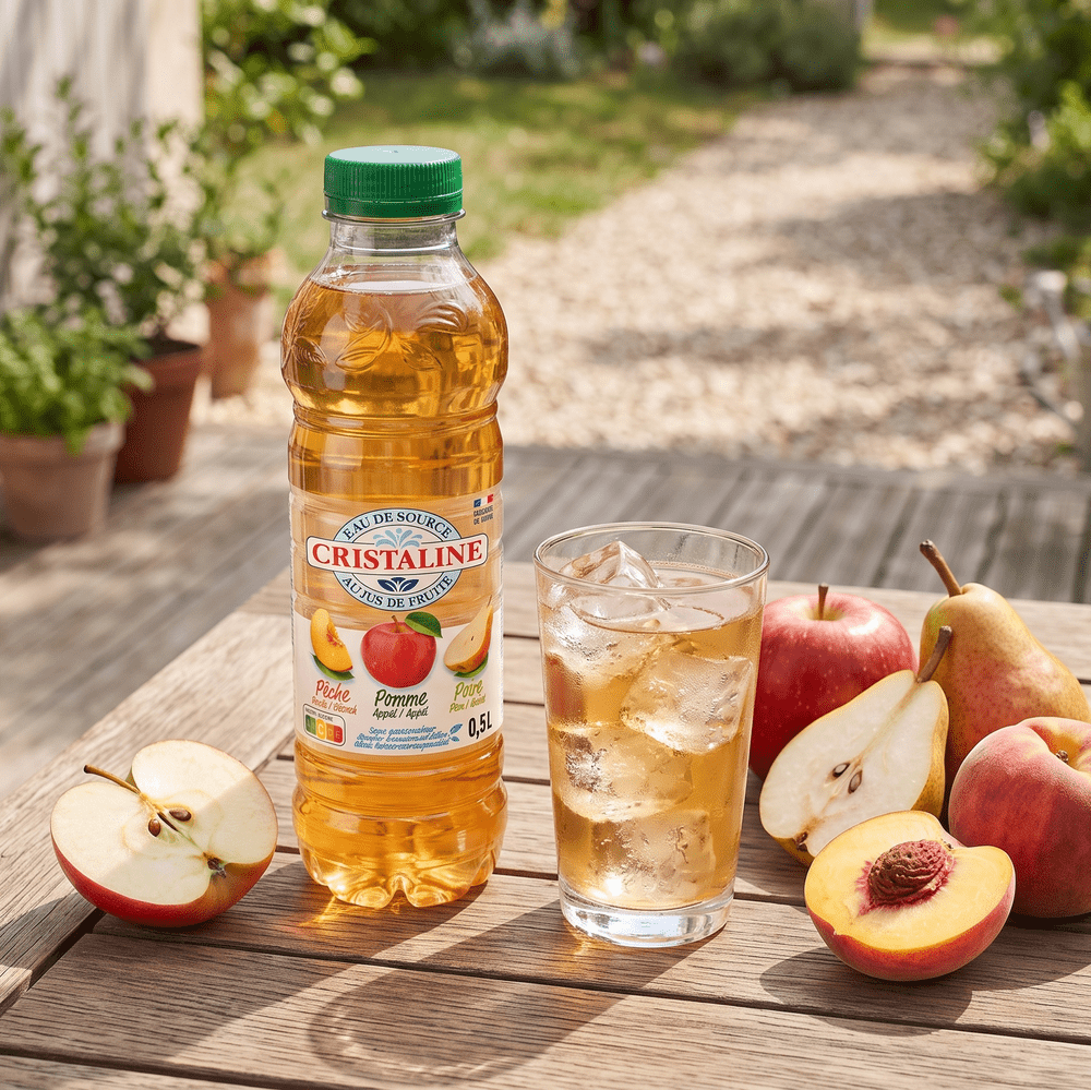 Cristaline Manzana Pera y Durazno