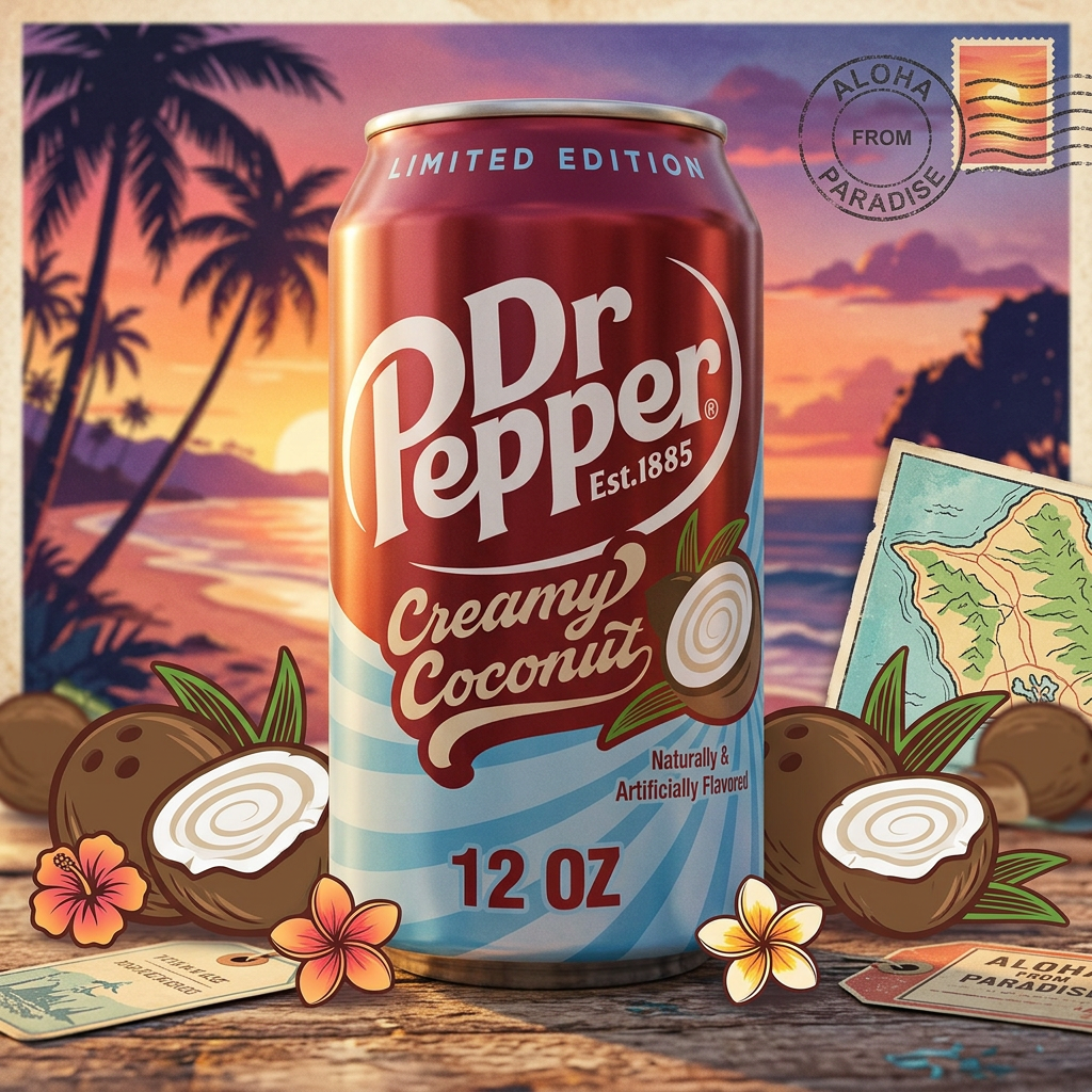 Dr Pepper Crema de Coco