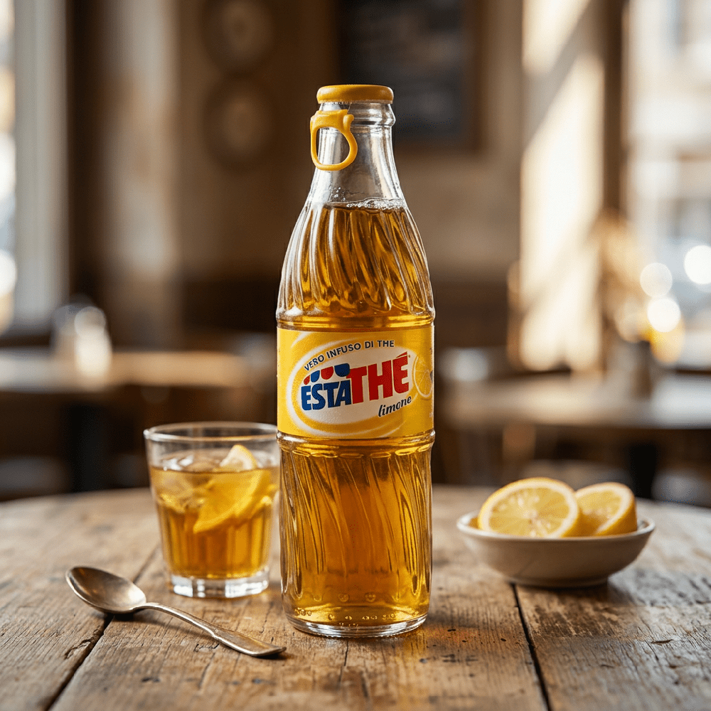 Botella retro de limón Ferrero Estathe