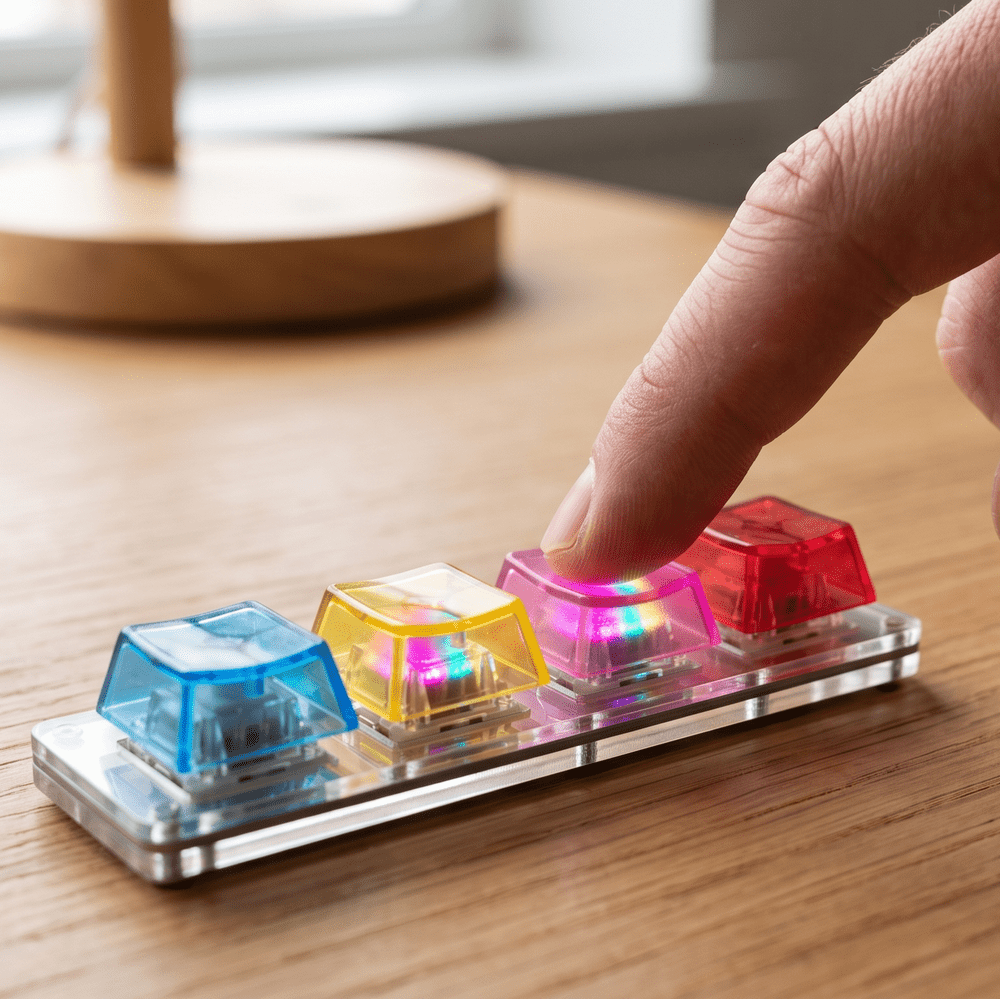 Teclado LED antiestrés