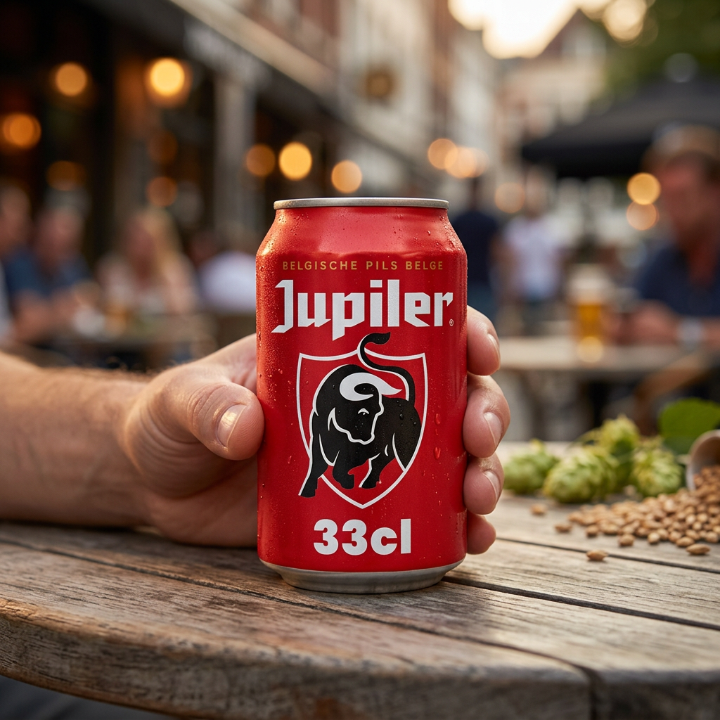 Lata pequeña de Jupiler 5.2% Alcohol