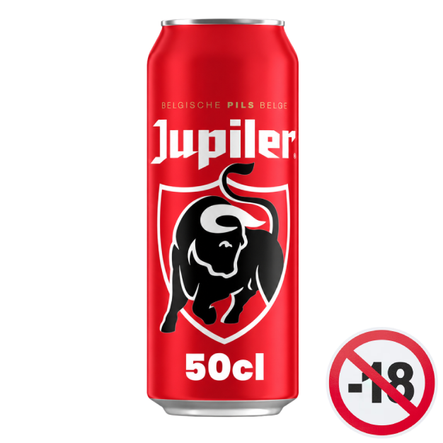 Lata grande de Jupiler 5.2% de alcohol