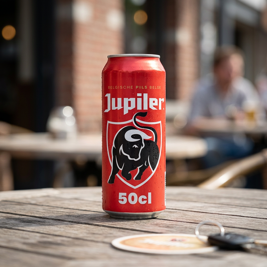 Lata grande de Jupiler 5.2% de alcohol