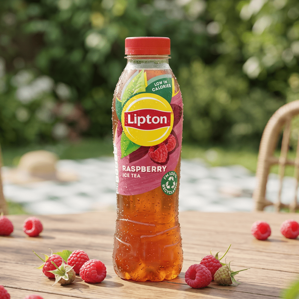 Botella de Lipton Ice Tea Frambuesa