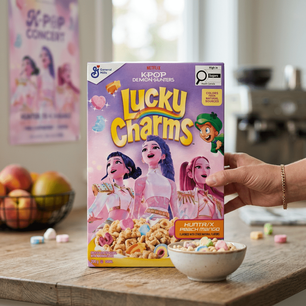 Lucky Charms K-pop Demon Hunters Melocotón y Mango