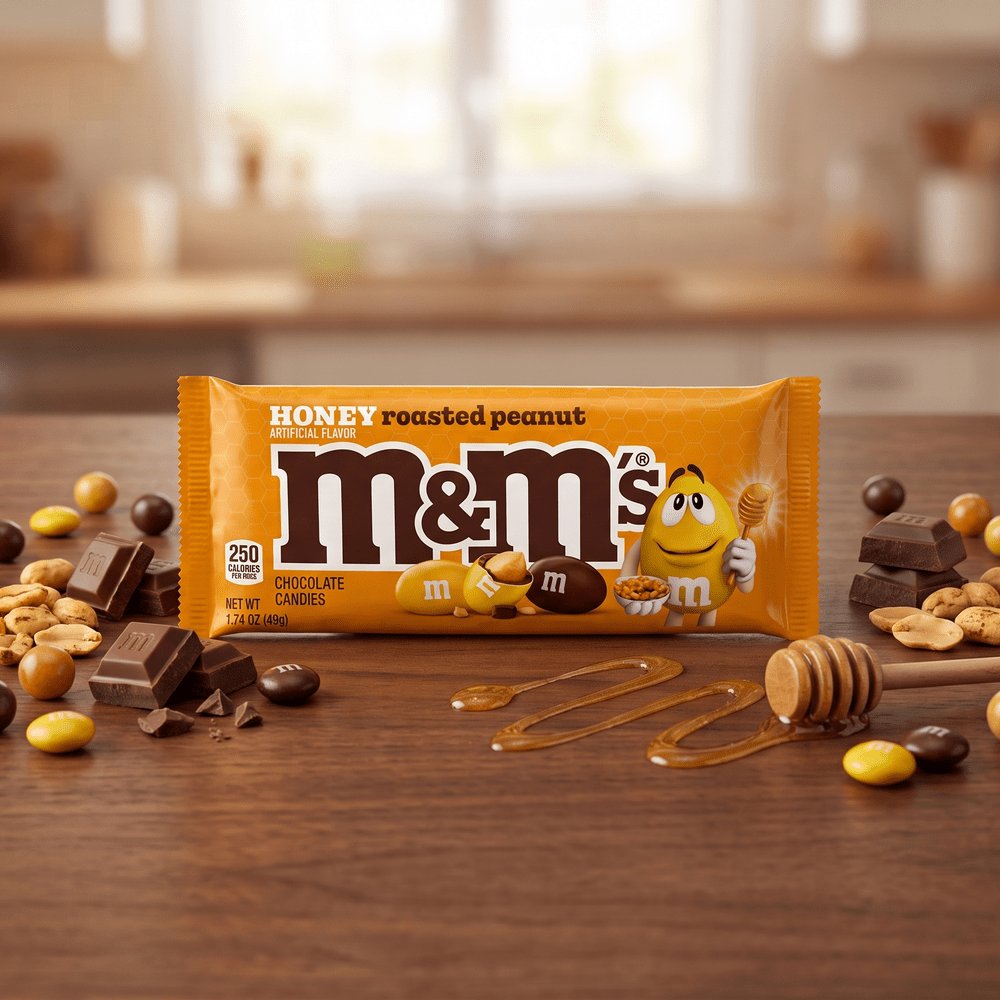 Chocolate con leche M&M's de maní tostado con miel