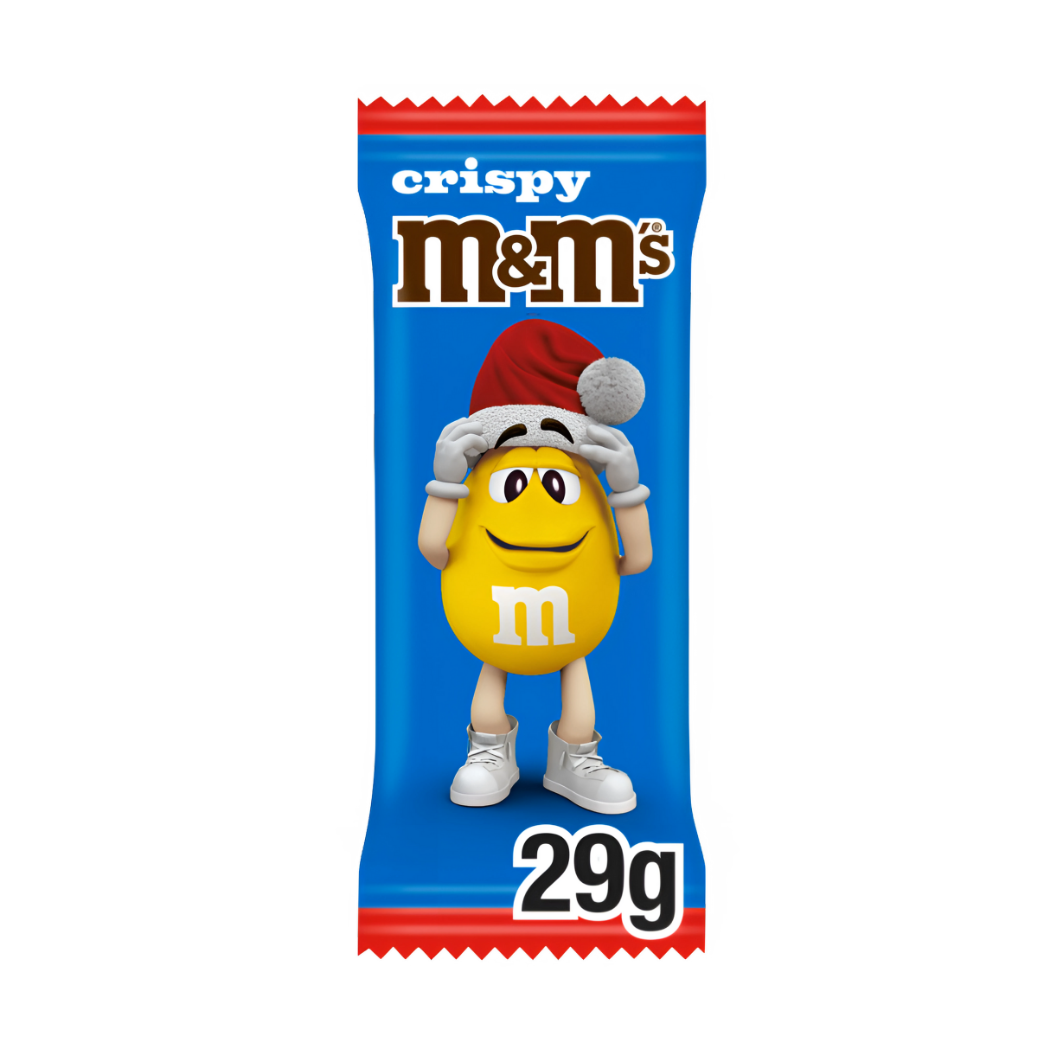 M&M's Crispy de chocolate con leche con forma de Papá Noel