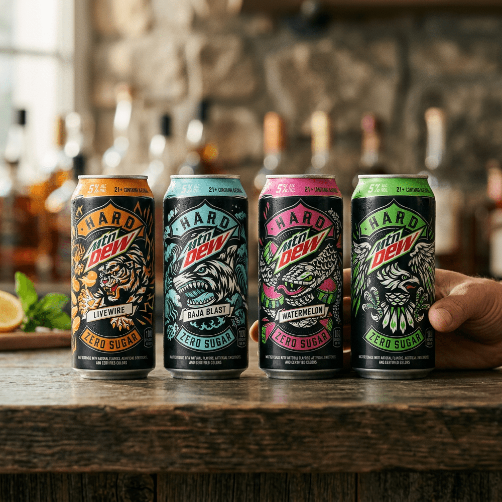 Mountain Dew Hard Mix 5% de alcohol - 1 lata