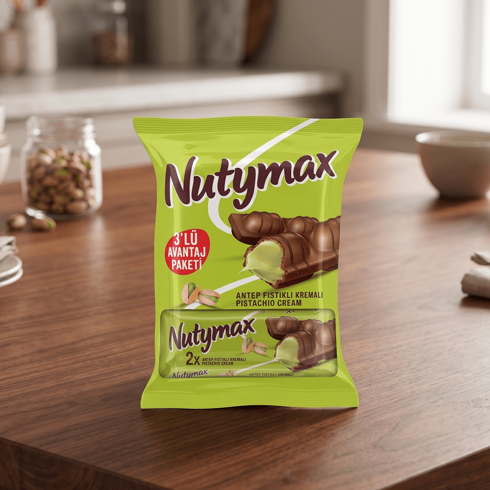 Nutymax Barquillo Con Crema De Pistacho x 3