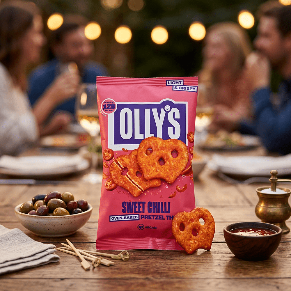 Olly's Pretzel Thins Pequeños de Chile Dulce