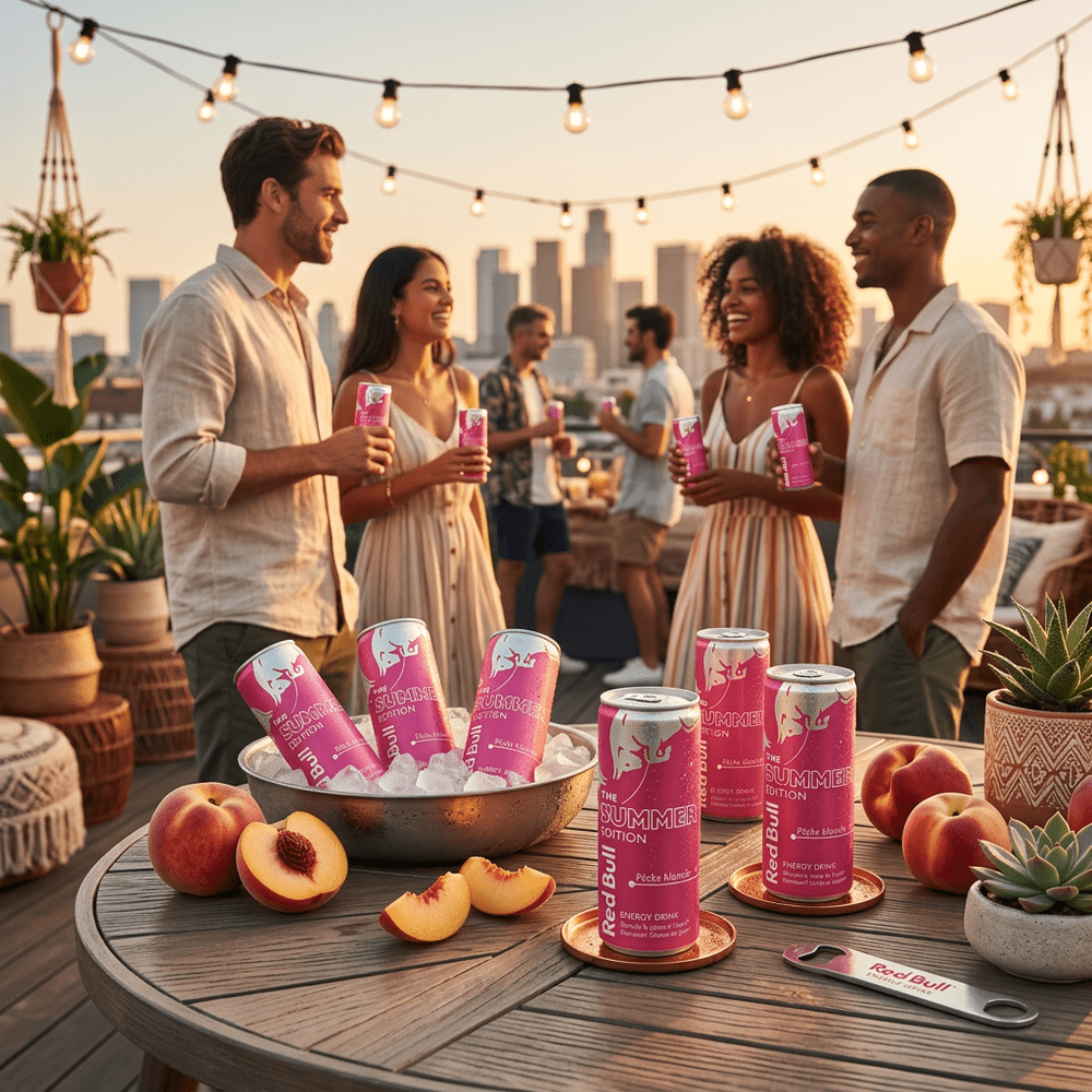 Pack Red Bull Energy Drink The Summer Edition Melocotón Blanco (24 unidades)