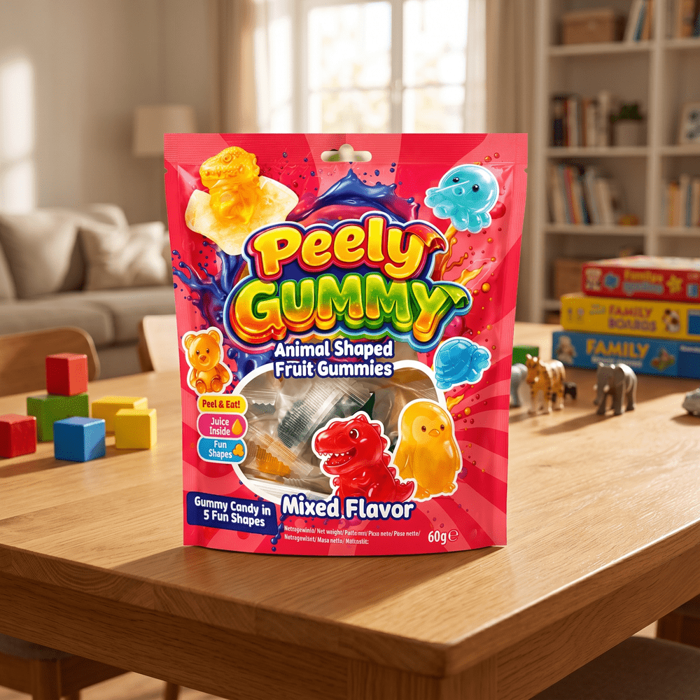 Peely Gomitas de Frutas con Forma de Animales Surtidas de Sabores