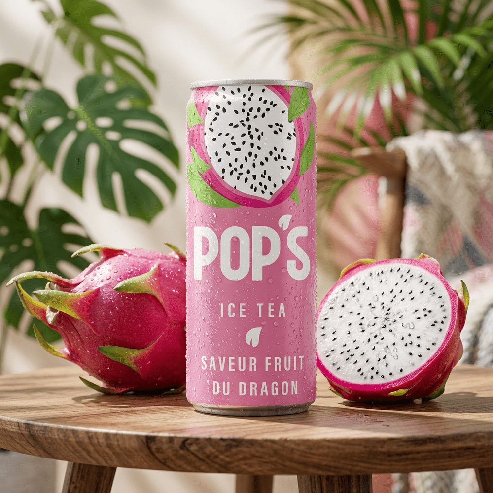 Pop's Ice Tea Fruta del Dragón Lata