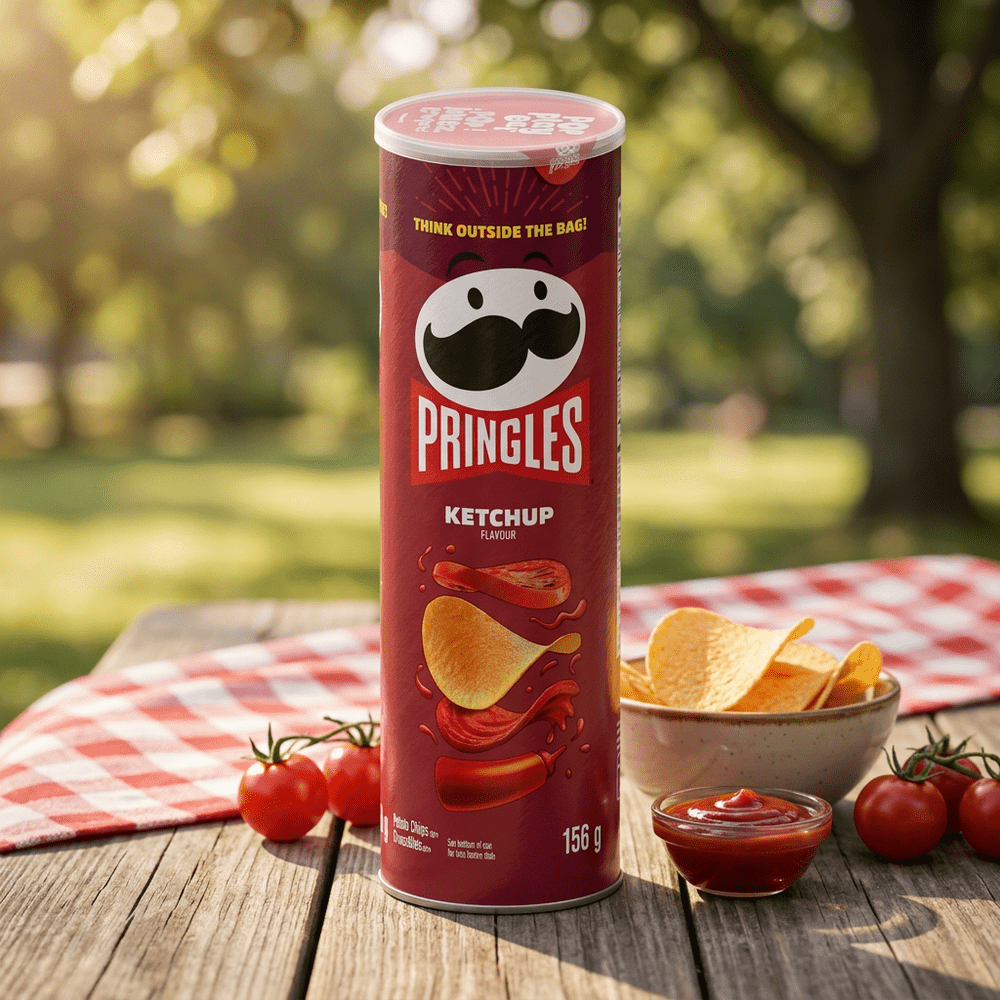 Papas fritas Pringles Ketchup
