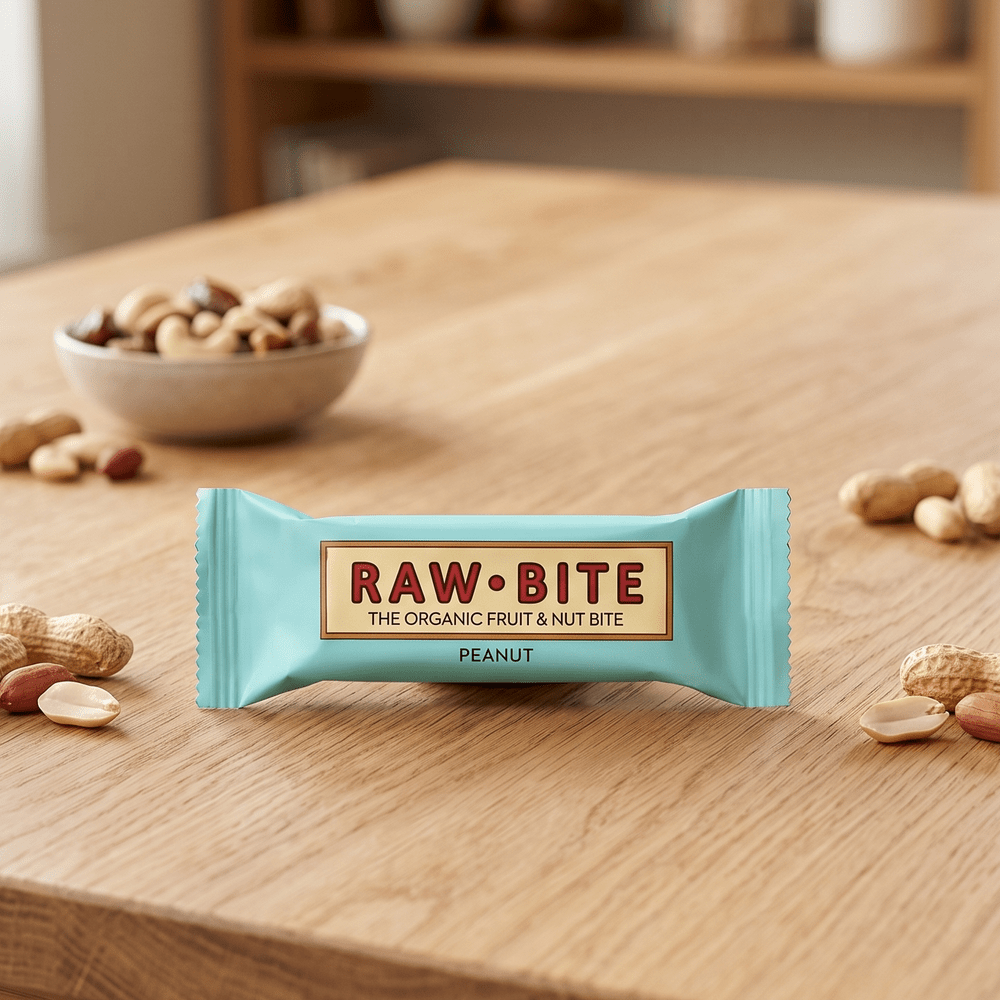 Barritas energéticas Rawbite de cacahuete, ecológicas y sin gluten