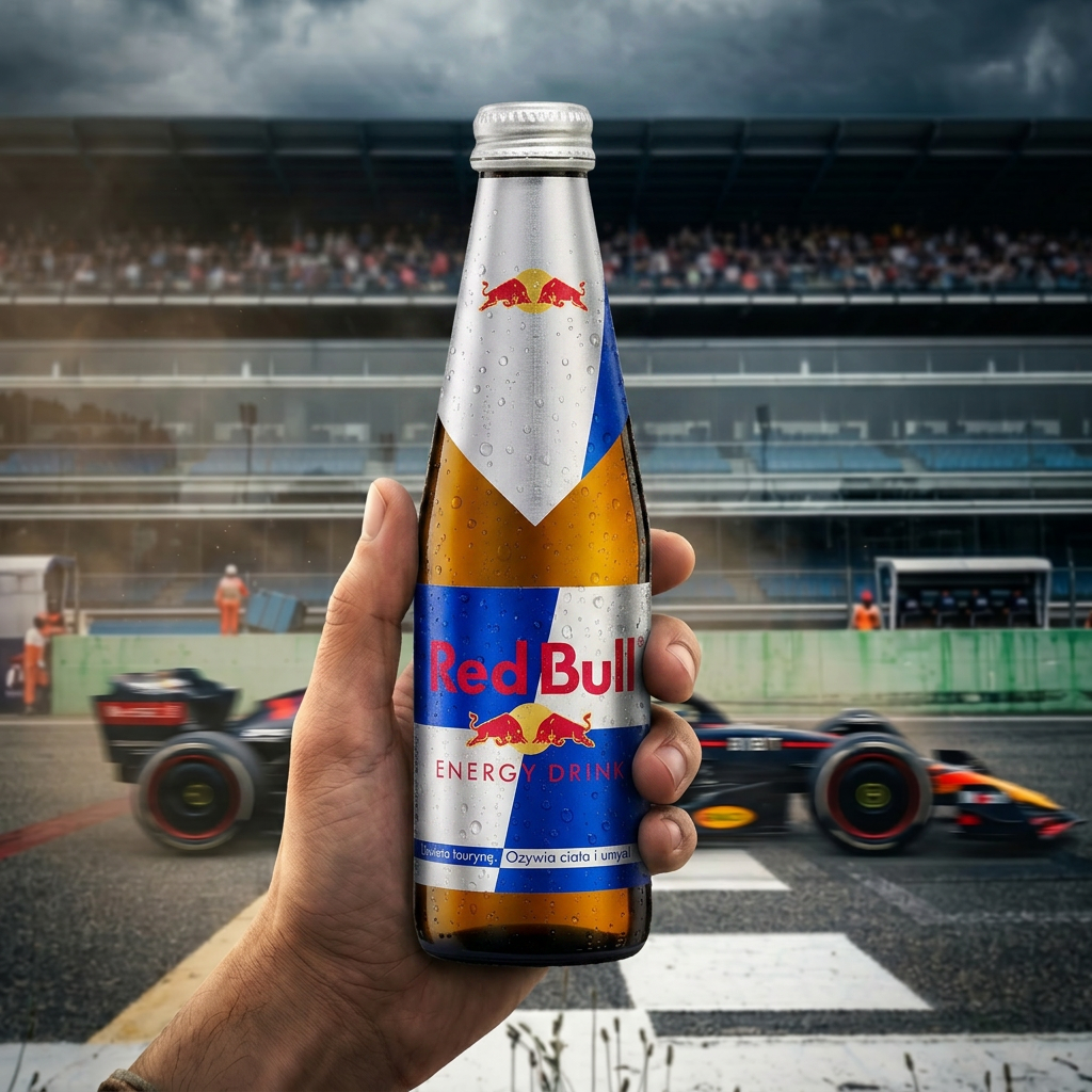 Red Bull Energy Drink Botella de cristal Original