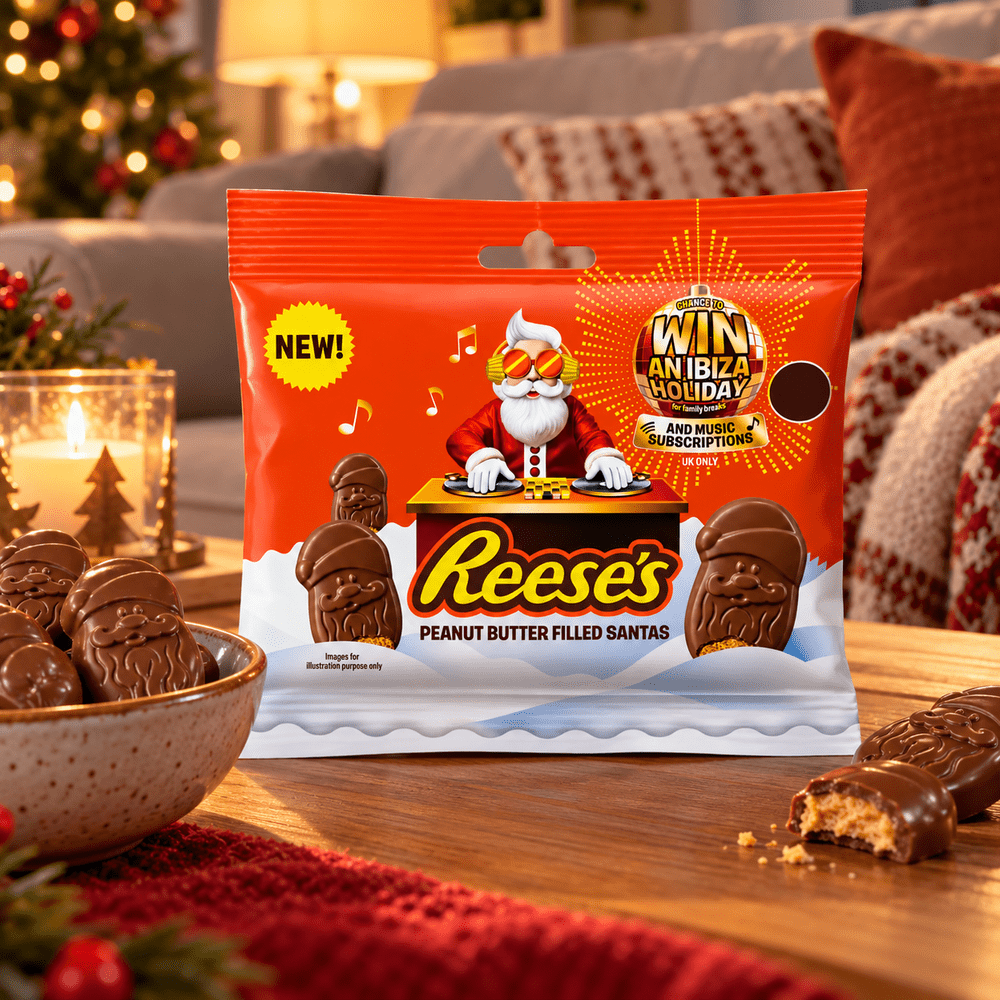 Bolsa de Santa Claus de Reese's con mantequilla de cacahuete