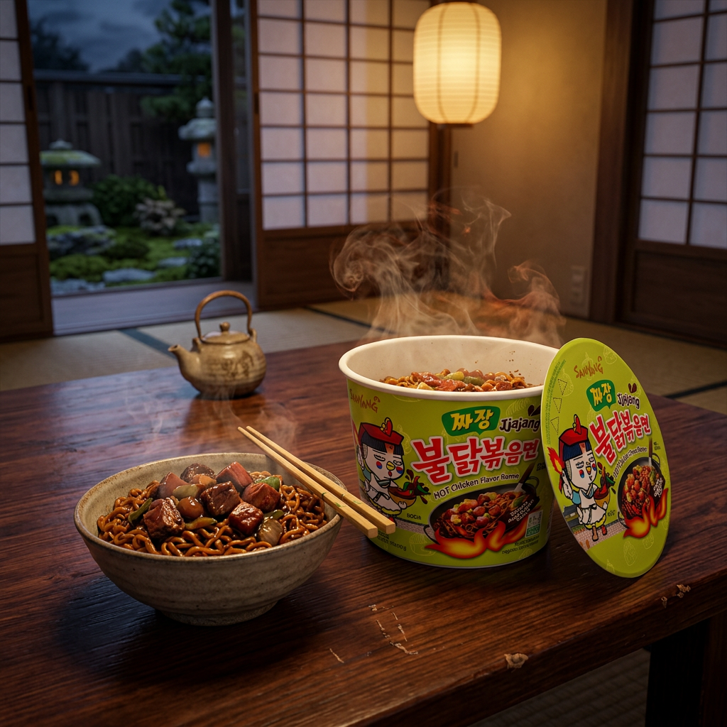 Samyang Ramen Bowl Sabor Pollo Picante Jjajang