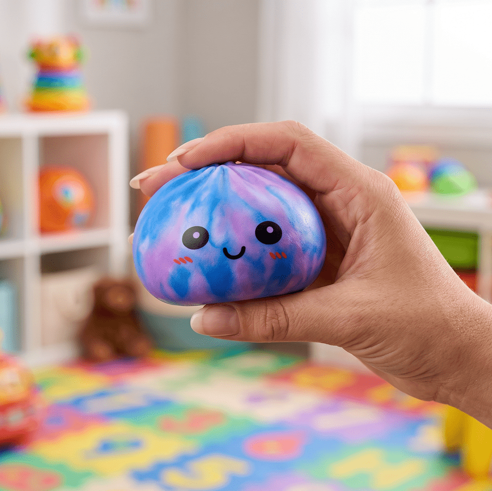 Juguete Squishy Tye and Dye Bun M