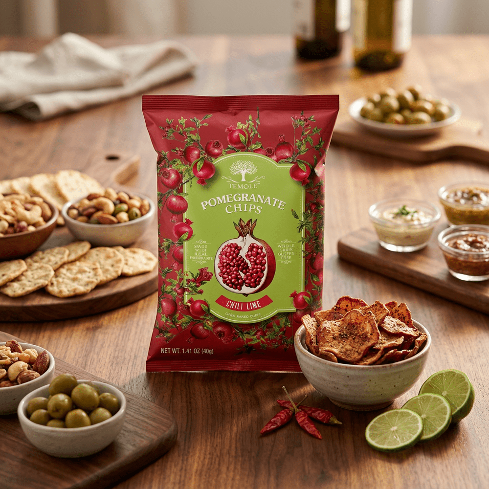 Chips de Granada con Chile y Lima Temole