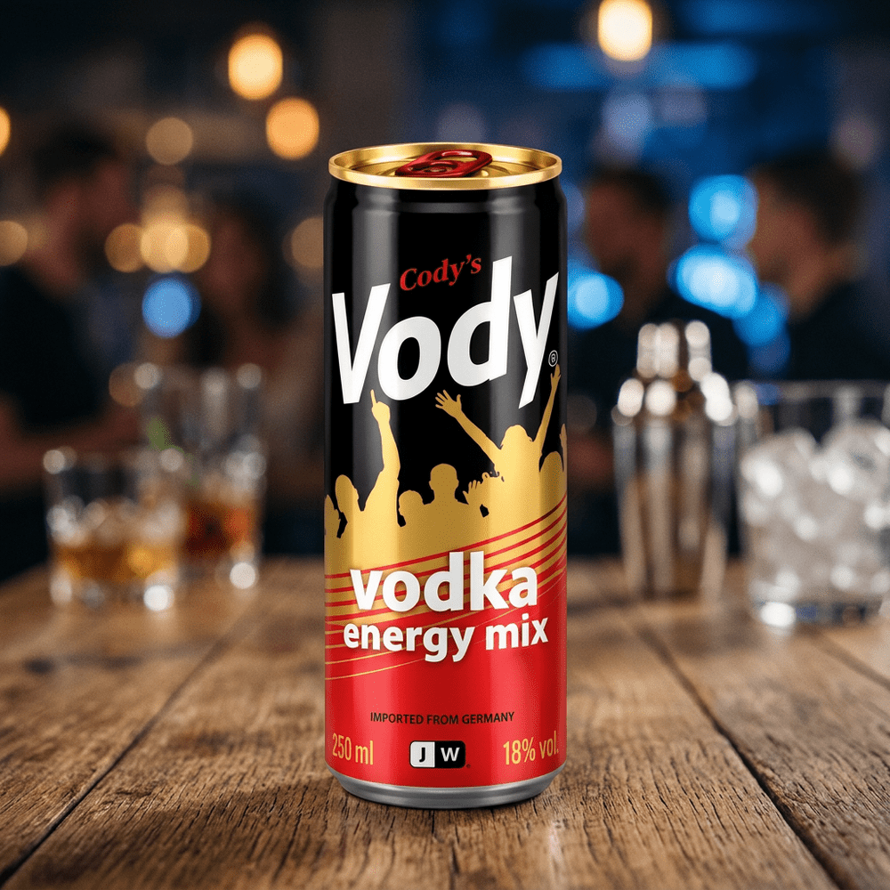 Vody Vodka Energy Mix 18% canette 250 ml