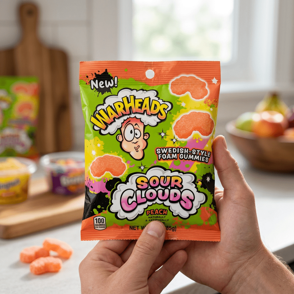 Nubes ácidas de melocotón Warheads