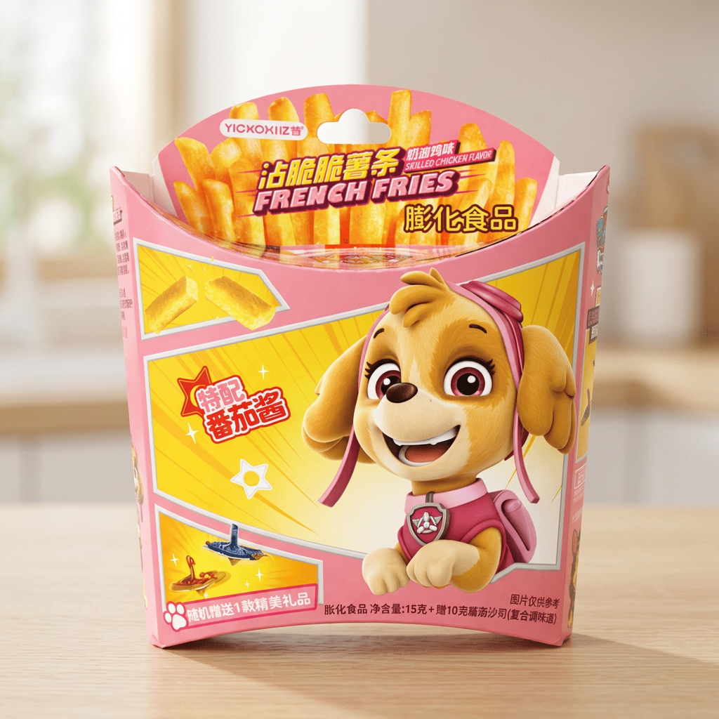 Yizhi Paw Patrol Patatas Fritas Crujientes Alitas de Pollo a la Parrilla