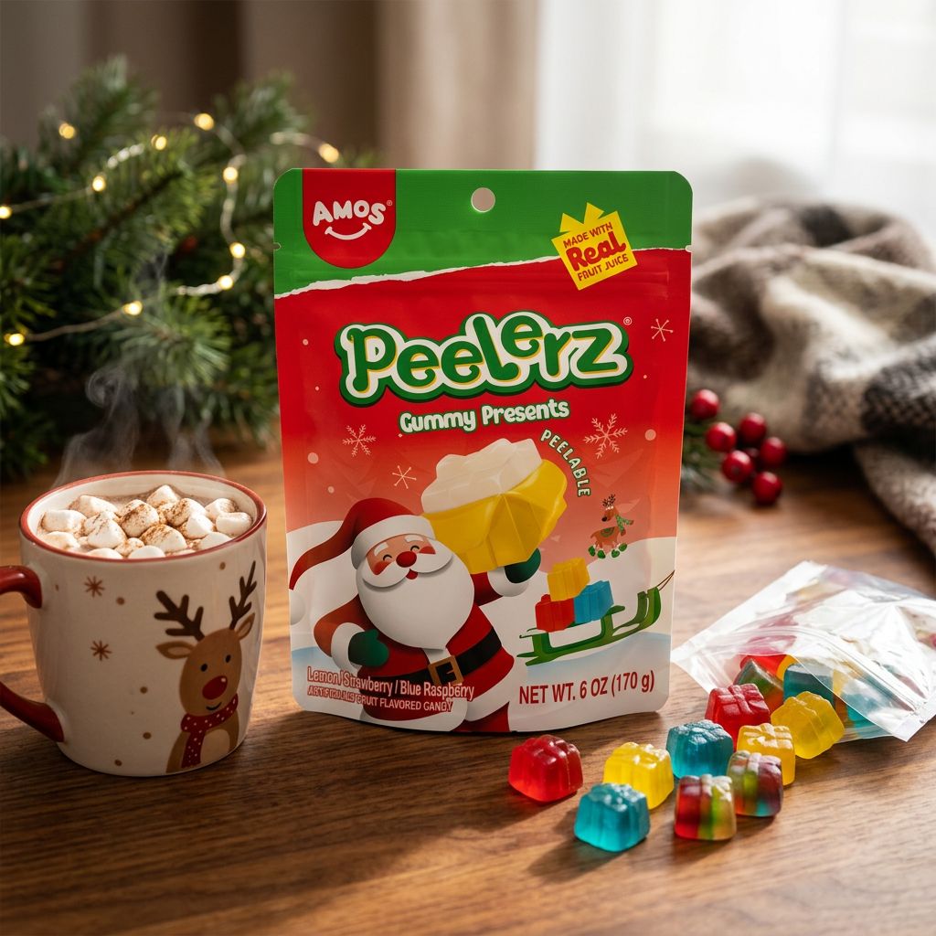 Regalos de Navidad de gominola de Amos Peelerz