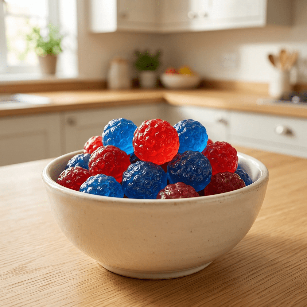 Bonbons Bebeto Berries Pick'n Mix présentés dans un bol | My American Shop