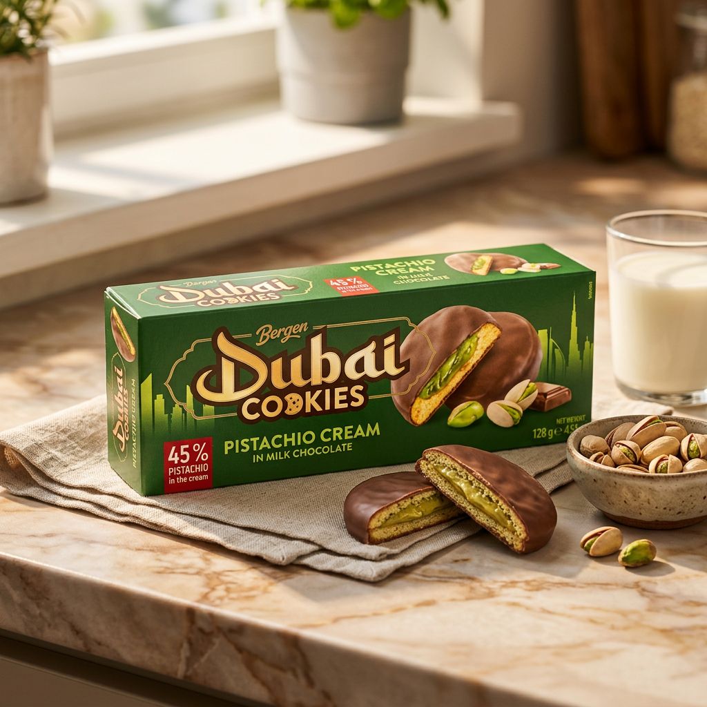 Bergen Galletas estilo Dubái Pistacho