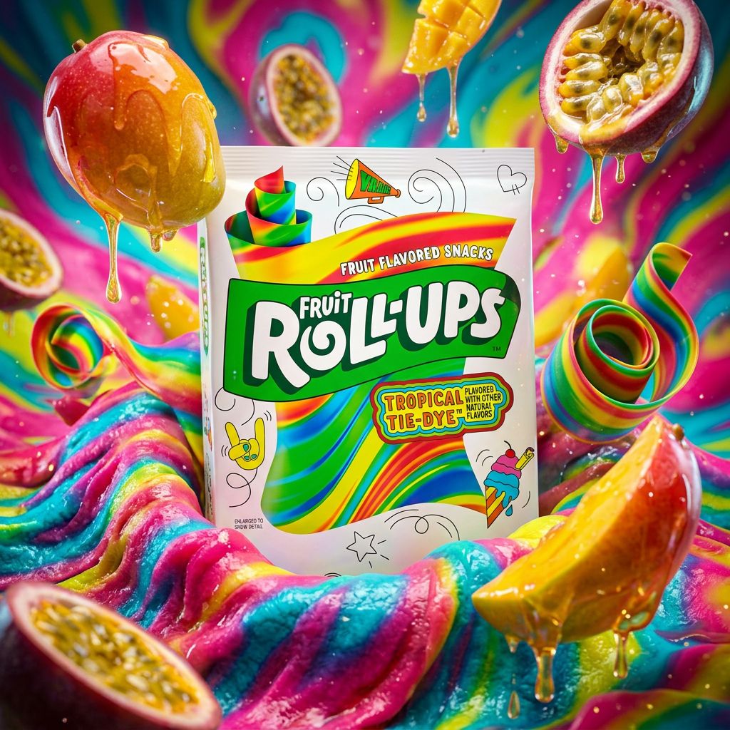 Betty Crocker Rollos de fruta Tropical Tie-dye