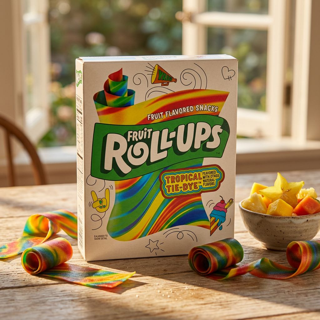 Betty Crocker Rollos de fruta Tropical Tie-dye