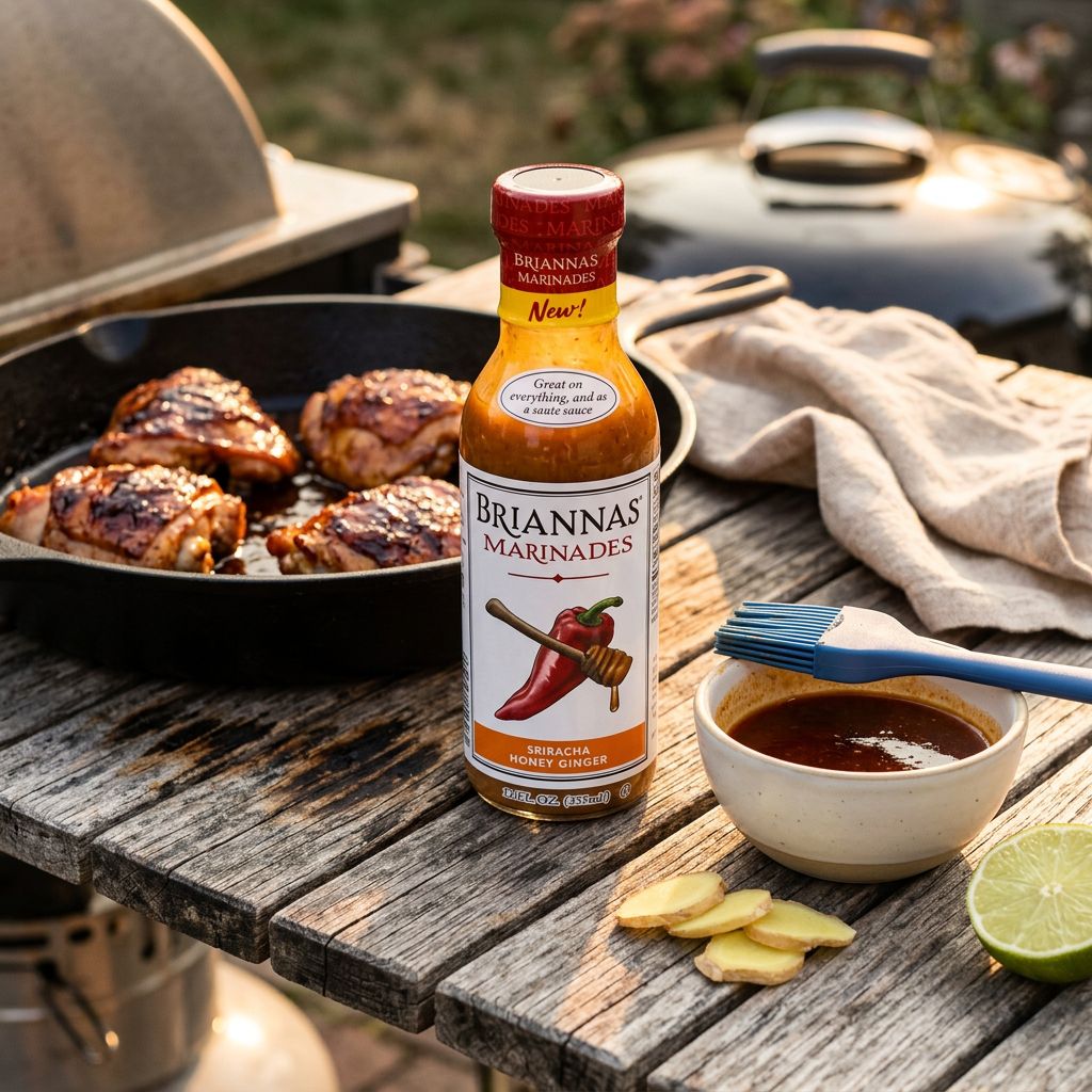 Adobo de sriracha, miel y jengibre de Brianna