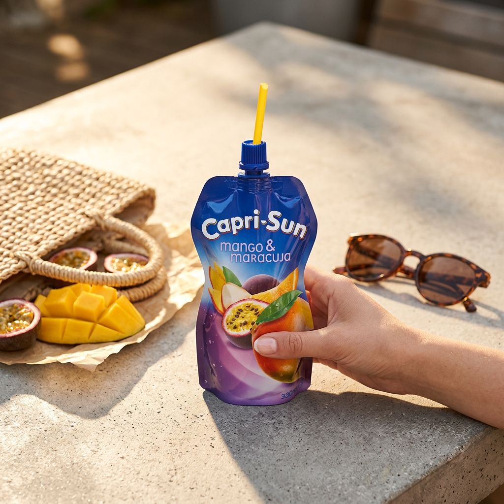 Capri Sun Mango Maracuja, poche individuelle saveur mangue passion importée, disponible sur My American Shop