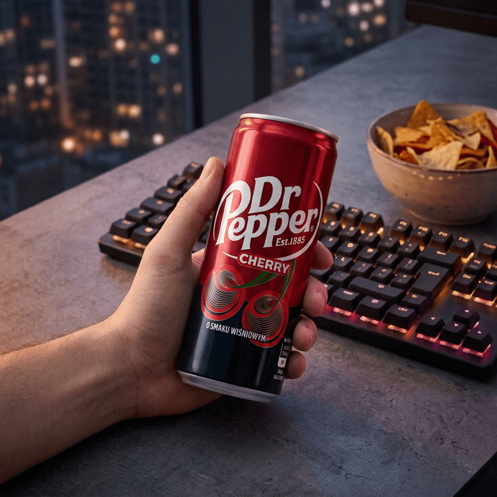 Dr Pepper Slim Can Cereza