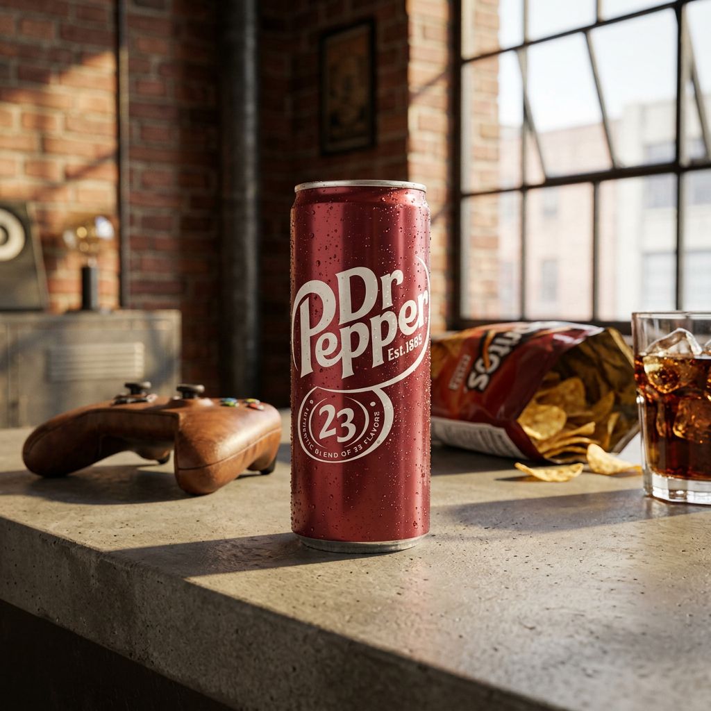 Dr Pepper Slim Can Original, soda américain aux 23 arômes, format canette slim, disponible sur My American Shop