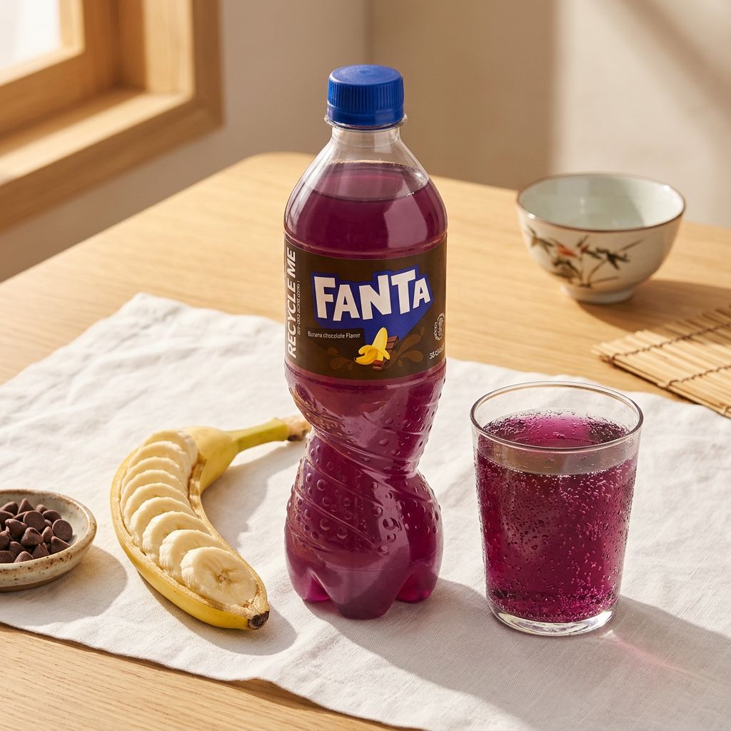 Fanta Botella China Plátano Chocolate