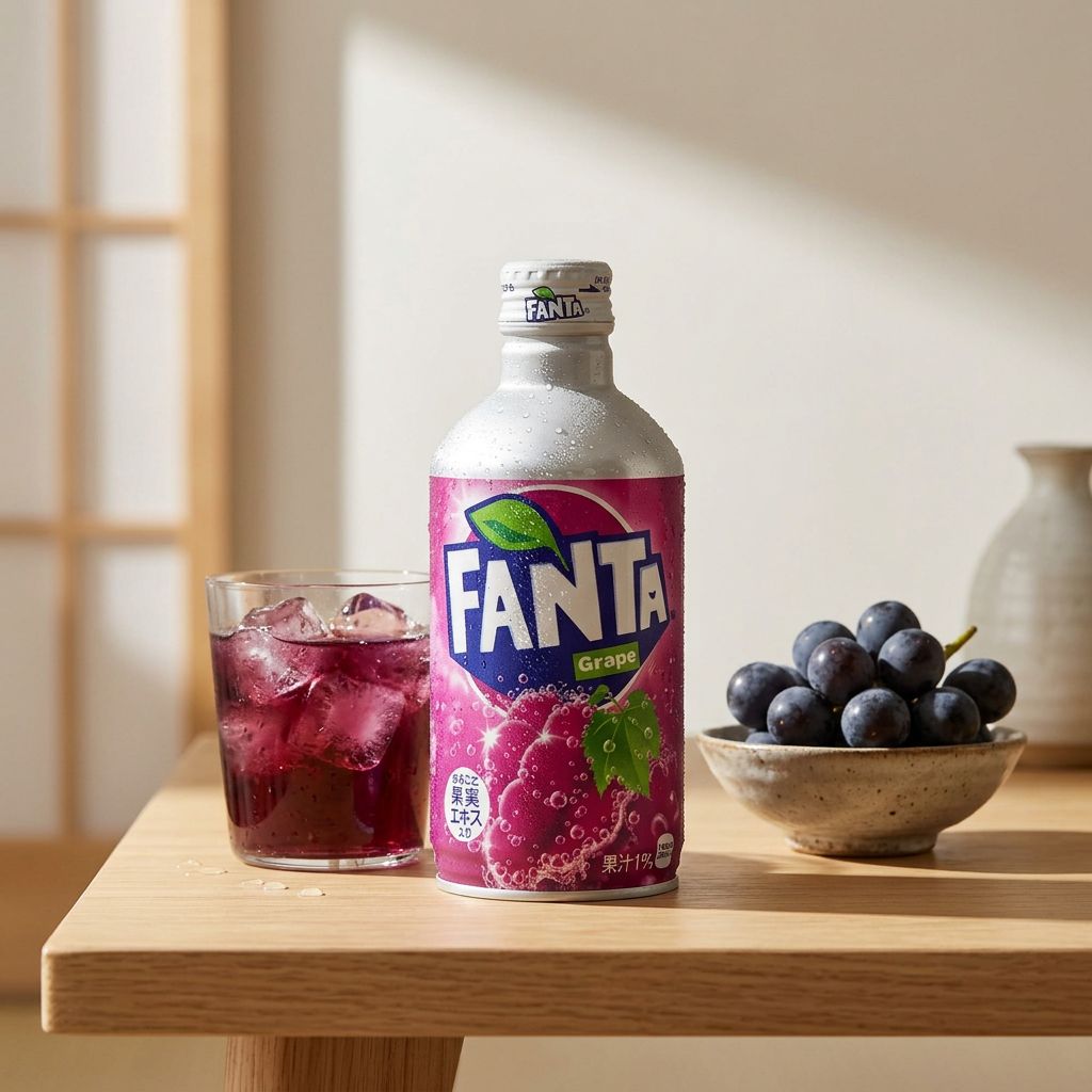 Botella Fanta Japón Uva
