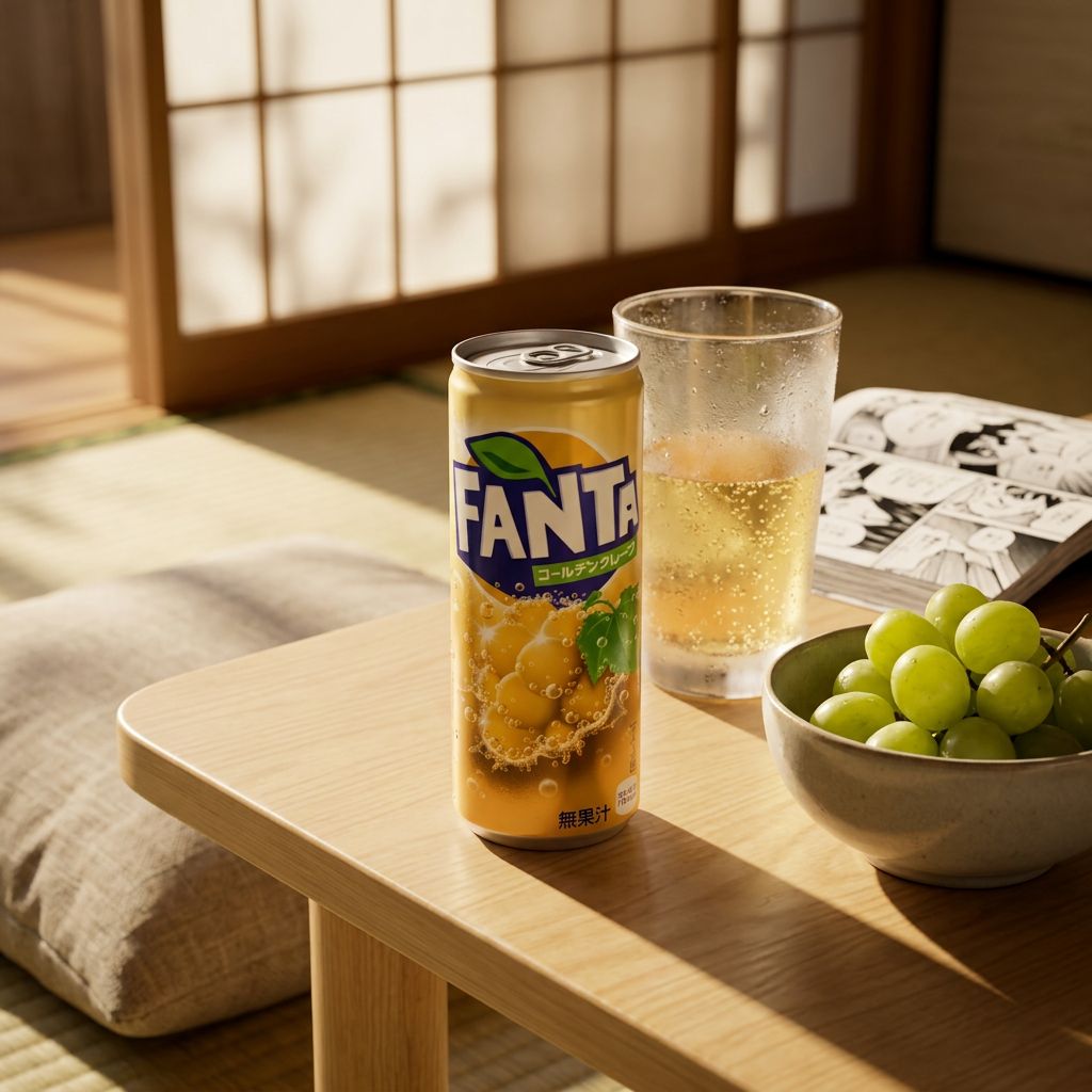 Fanta Japón Uva Dorada