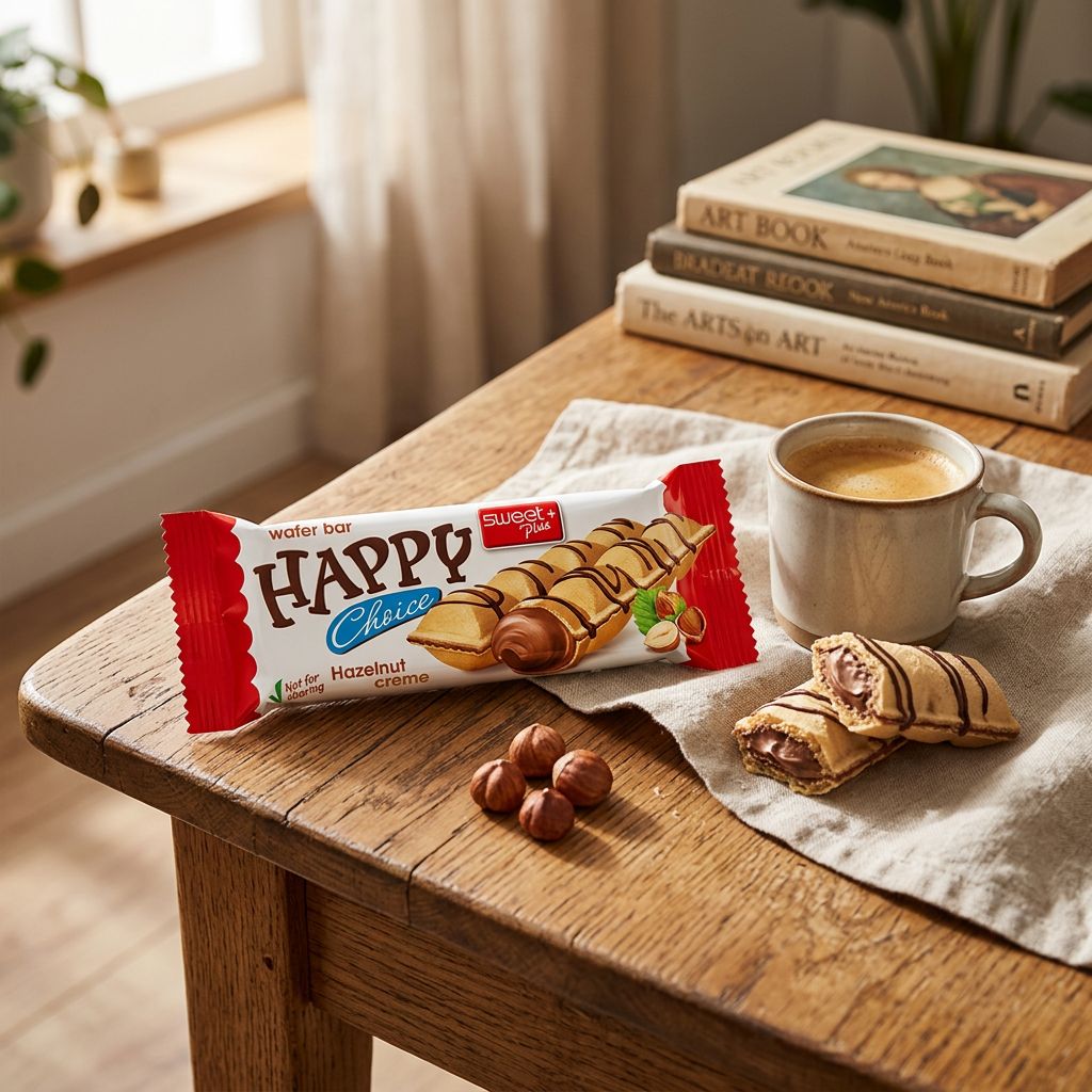 Happy Choice Barrita de barquillo Crema de avellana