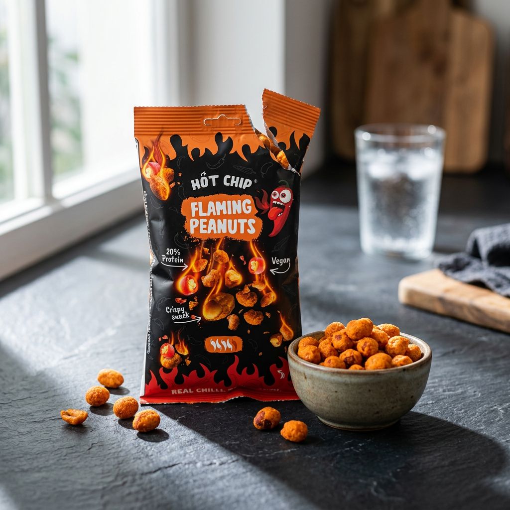 Cacahuetes Hot Chip Flaming