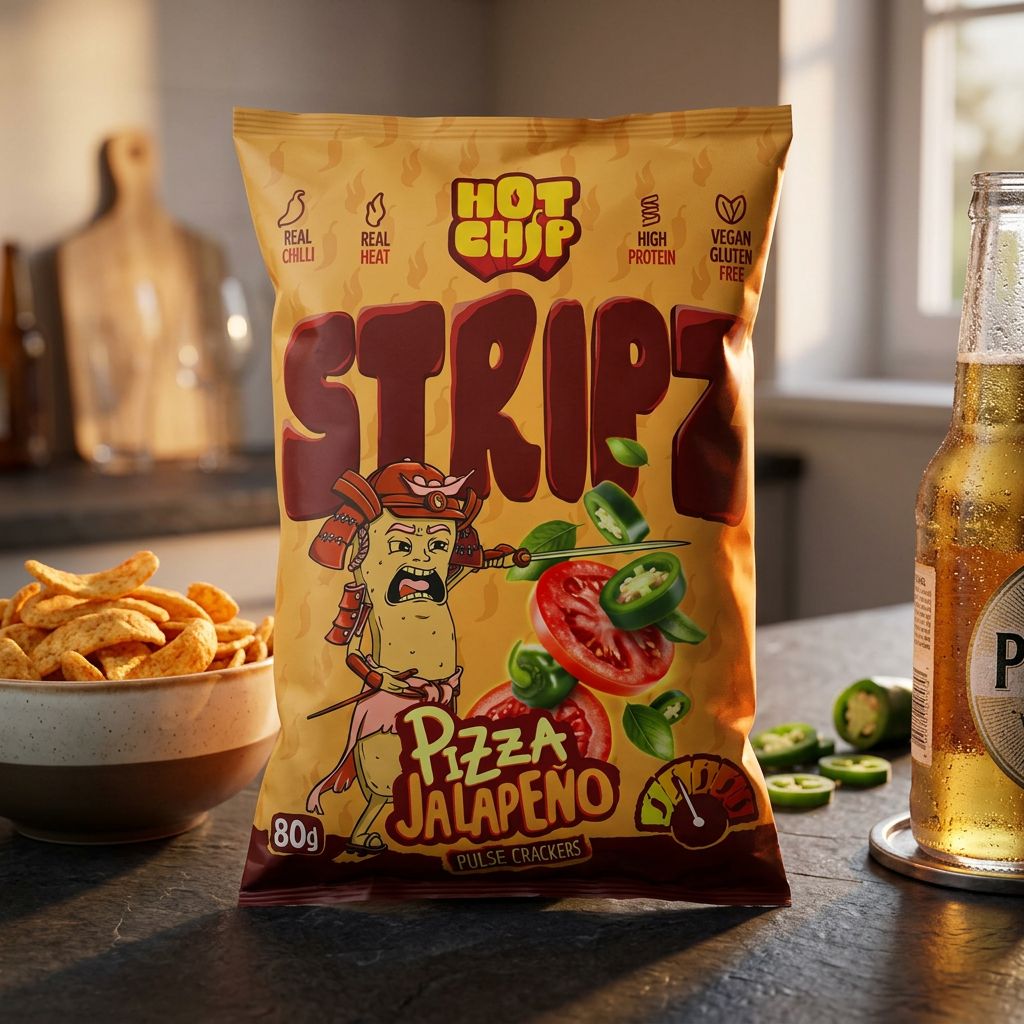 Hot Chip Stripz Pizza Jalapeño