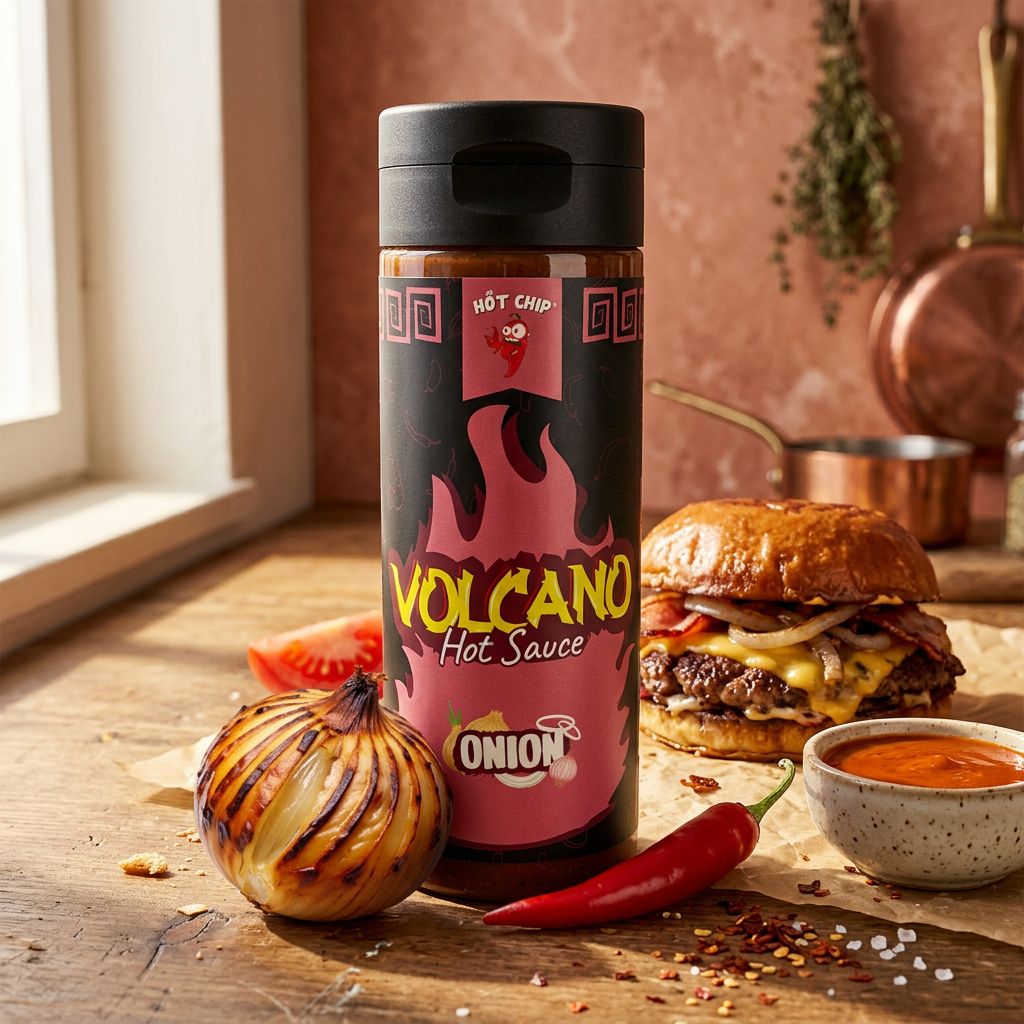 Salsa Picante de Cebolla Hot Chip Volcano