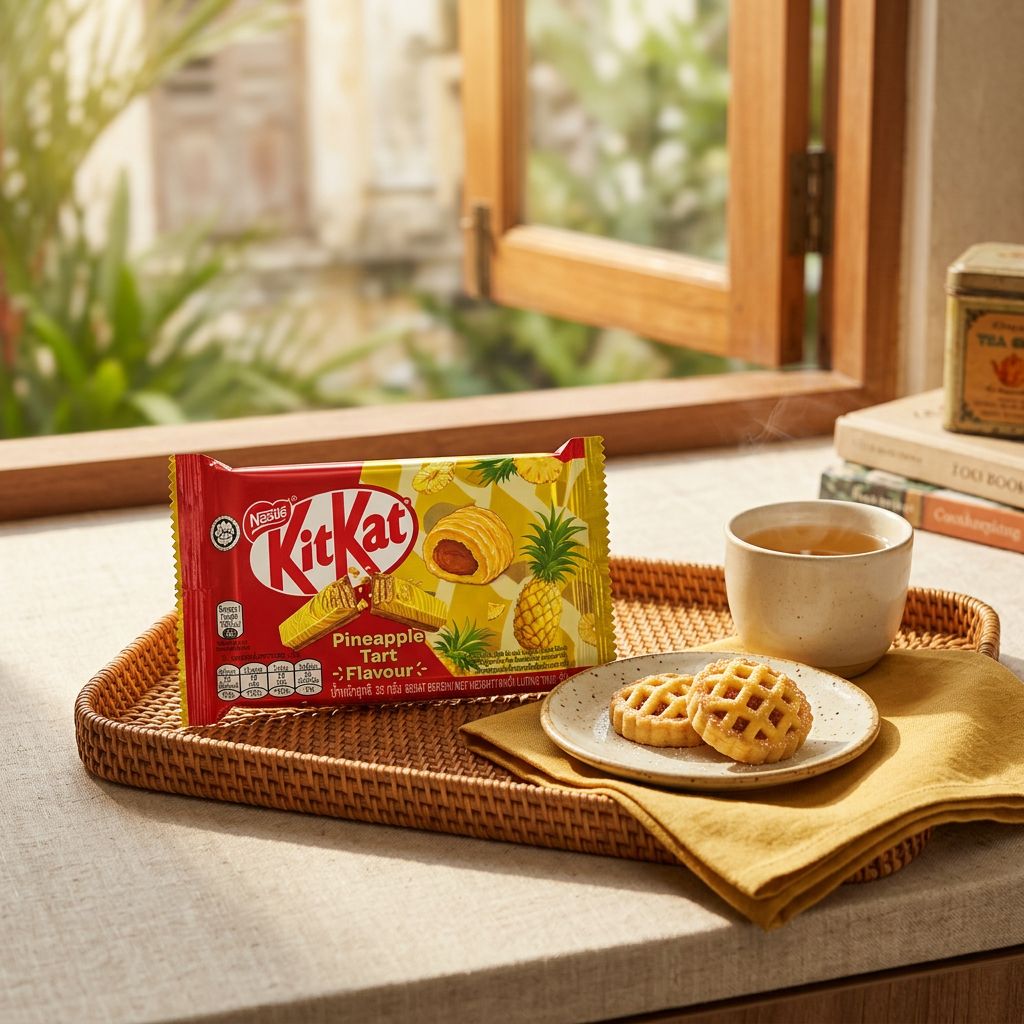 Tarta de piña Kit Kat