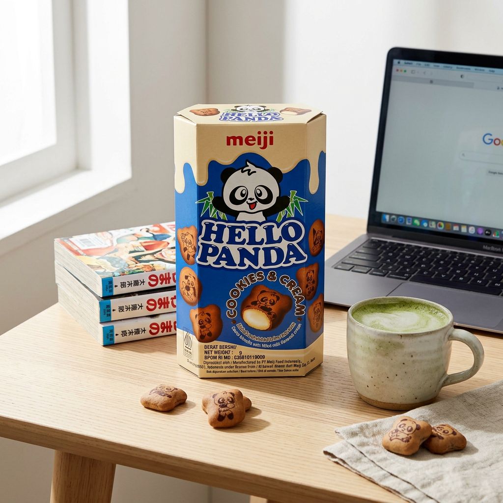 Meiji Hello Panda Galleta y Crema